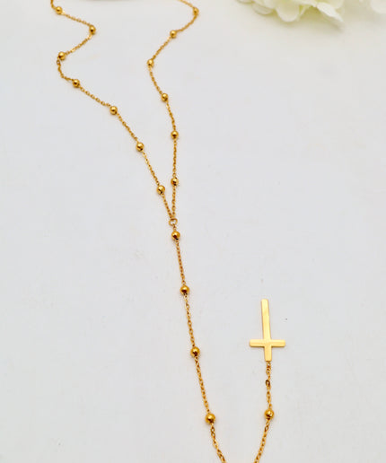 Collier Y - croix