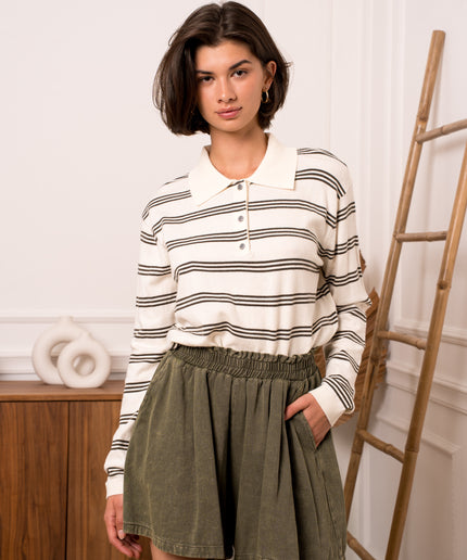 Short jeans évasé