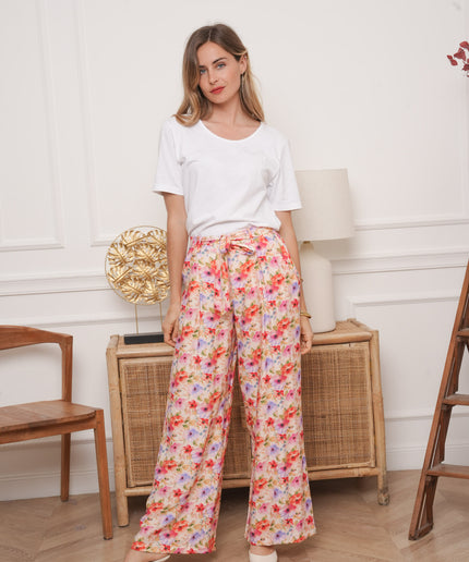 Pantalon fleuri