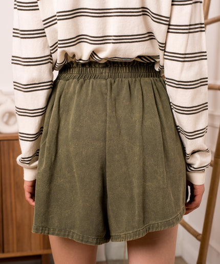 Short jeans évasé